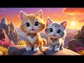 Little Cat Baby Cat Climbs The Volcano Hill Fun Adventure Song For Kids Silly Cat Rhyme
