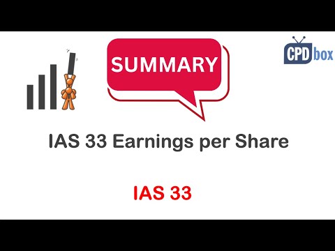 IAS 33 Earnings per Share summary - applies in 2026