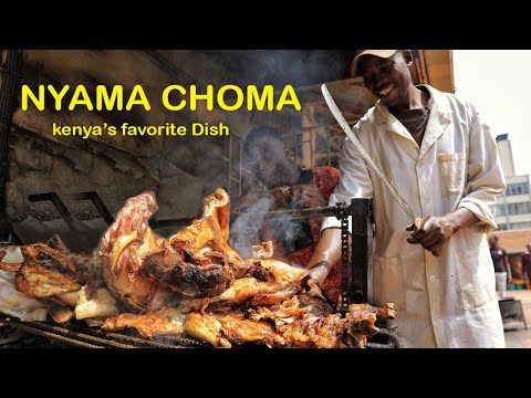 Kenyan Nyama choma in Nairobi city Market