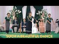Dancing at their wedding