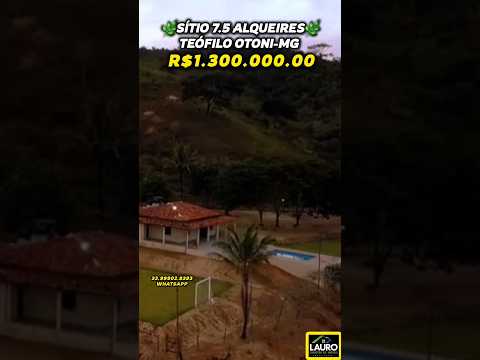 🌿 R$ 1.300.000! Conheça este Sítio Completo com Casa Grande, Piscina e Curral em Teófilo Otoni-MG