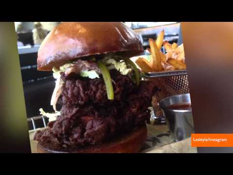 Frango Frito com Chocolate no Menu do Restaurante