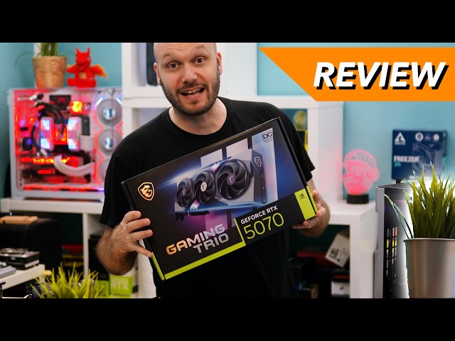 Vídeo relacionado con MSI GeForce RTX 5070 12G Gaming Trio OC Tarjeta gráfica - GPU RTX 5070, 12 GB de GDDR7 (28 Gbps/192 bits), PCIe 5.0 - Tri FROZR 4 (3 Ventiladores STORMFORCE) - RGB - HDMI 2.1b, DisplayPort 2.1b