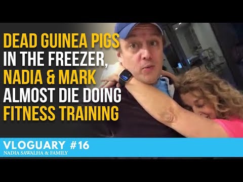 VLOGUARY 16 - DEAD Guinea Pigs in the FREEZER, Nadia & Mark almost DIE doing FITNESS TRAINING