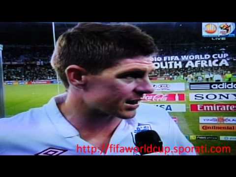 England (0) vs Algeria (0) Steven Gerrard Interview