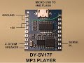 DY-SV17F MP3 Player Module UART Control
