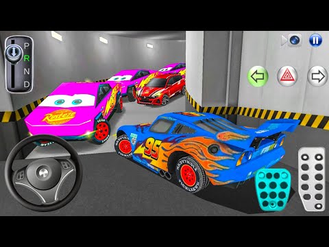 New McQueen car Stuck in Parking Garage - 3D Driving Class - Car Game - 3D Driving Class 2026