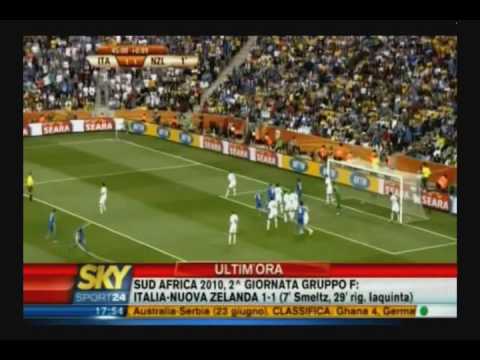 Italia-Nuova Zelanda Mondiali Calcio 2010 Sud Africa Video Sintesi (Waka Waka)