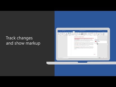 Track changes and show markup in Microsoft Word