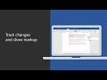 Track Changes And Show Markup In Microsoft Word
