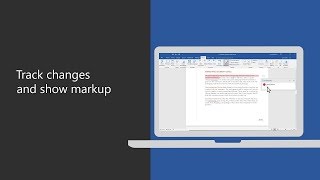 Track changes and show markup in Microsoft Word
