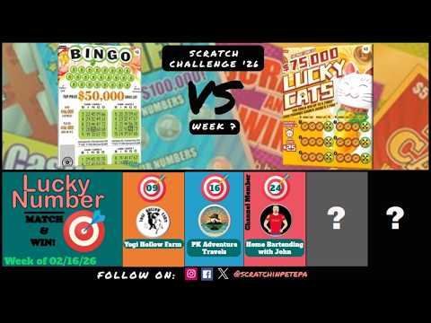 Scratchin' Pete | Scratch Challenge: Bingo VS Lucky Cats | Week 7 2026