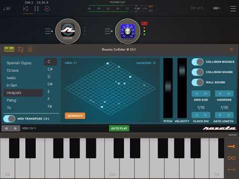 Rozeta Collider - MIDI Hadron Collider