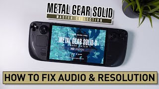Metal Gear Solid Master Collection on Steam Deck | Audio & Resolution FIX