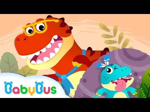T-Rex Can't Find Baby Dinosaur | Dinosaur World, Halloween Party | Trick or Treat | BabyBus