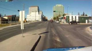 preview picture of video 'Yellowknife - Airport to Downtown via Old Airport Road'