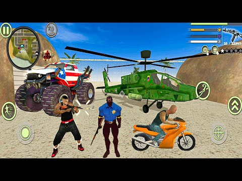 Panther Police Spider Rope Hero Vice Town Simulator Fun At Military Base #1 - Android Gameplay