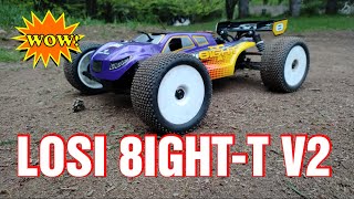 NITRO RC CAR LOSI 8IGHT T BASH IT HARD