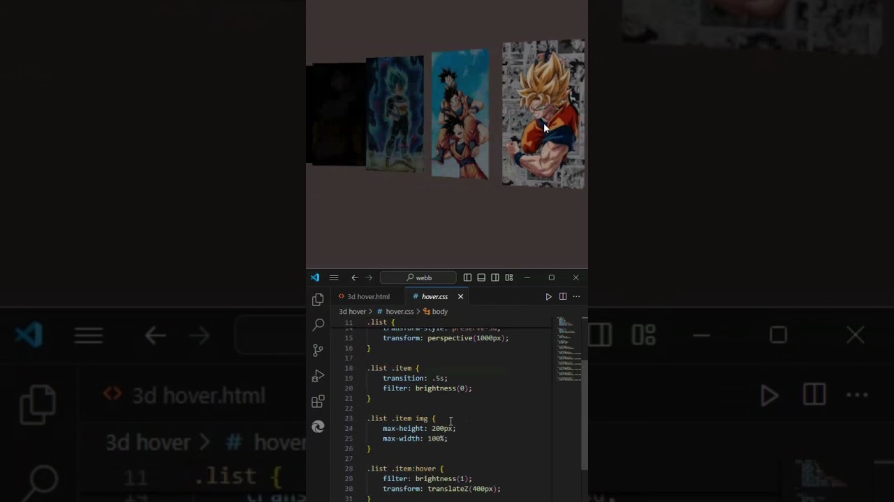 Create Stunning 3D Hover Effects with HTML & CSS | Quick Tutorial