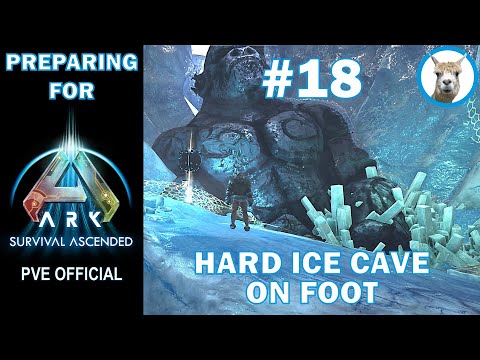 Preparing for Ark Survival Ascended - #18 Island Hard Ice Cave on foot, no Cryopods - PVE Official