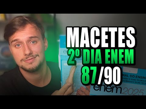 ✅ TIPS to ACE the 2nd DAY of the ENEM 2025 (Mathematics and Natural Sciences)