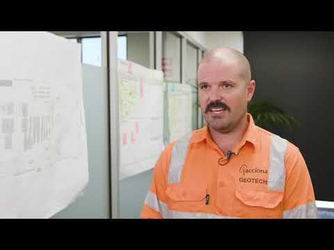 Metro Tunnel D-wall cage prefabrication and installation