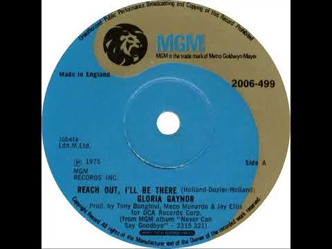 UK New Entry 1975 (53) Gloria Gaynor - Reach Out, I'll Be There