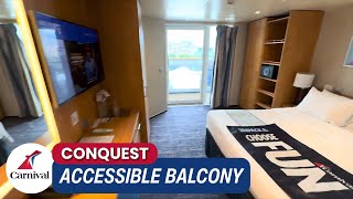 Accessible Balcony Comfort | Carnival Conquest Cabin 6207