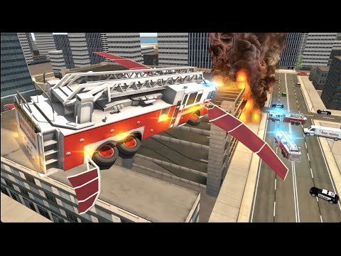 Fire Truck Flying Car Android ios Gameplay