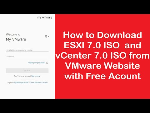 vSphere 7: Download the VMware vSphere Hypervisor ESXi 7 and VMware vCenter 7 from VMware Website