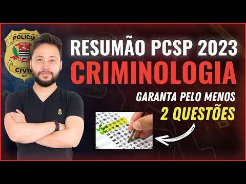[LIVE] RESUMÃO CRIMINOLOGIA (RETA FINAL PCSP 2023)