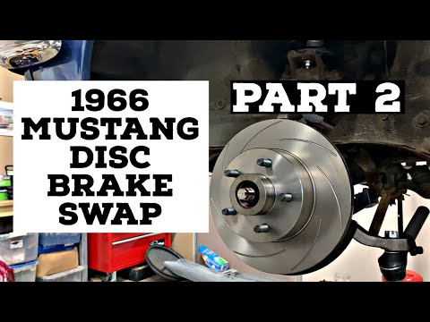 1966 MUSTANG DISC BRAKE SWAP: PART 2: Installing the rotors, calipers, pads, and brake lines (Ep: 7)