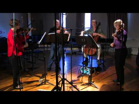 The New Zealand String Quartet. Recording session of Jack Body