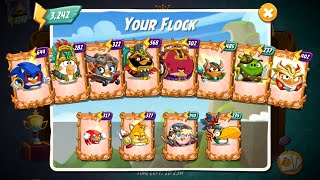 8 birds | Irritating lava lousy day 1 boosted combo🤣| CVC CLAN BATTLE early take angry birds 2 ab2