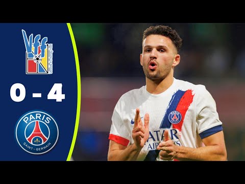 Fontenay vs PSG 0-4 Resumé | Desire Doué Goal | Coupe de France 2925-26 Highlights | Goncalo Ramos 