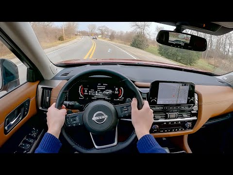 2022 Nissan Pathfinder Platinum AWD - POV Test Drive (Binaural Audio)
