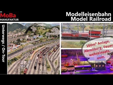 Modelleisenbahn H0 - MEGA Highlights auf der Anlage des ESV Knittelfeld Abrollberg Feuerwehreinsatz