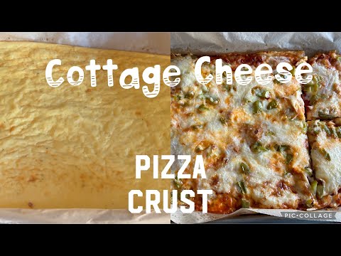 The Easiest Cottage Cheese Cloud Pizza Crust!! Low Carb