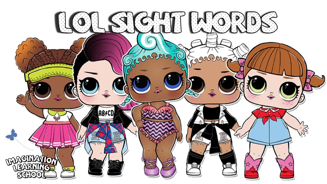 LOL Surprise Doll Sight Words - Level 1 List 3