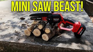 Best Mini Chainsaw for Yard Work? | Scavool 6"/8" Review & Test