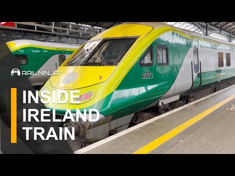 Inside of A High-Speed Irish Train from Dublin to Cork | Ireland Trains | Rail Ninja Review