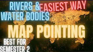 Map of India || Semester 2 || Class 10 || (ICSE) Rivers and water bodies