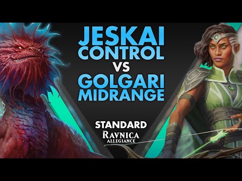 Jeskai Control vs Sultai Midrange | Ravnica Allegiance Standard Gameplay | Magic Arena