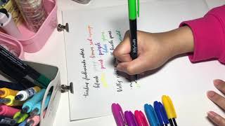 Some of my brush pens-real time lettering