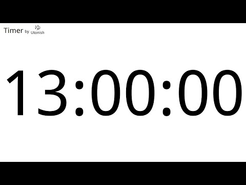 13 Hour Countdown Timer