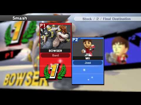 Don't Get Grabbed #35 Smash 4 - Bard (Bowser) vs. José (Mii Brawler) - Winners Side