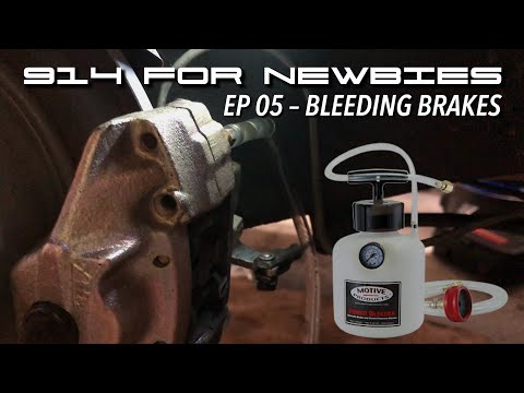Porsche 914s For Newbies Ep 05 - Brake Bleeding (with Motive Power Bleeder)