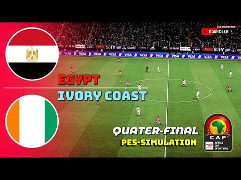 🔴 LIVE | Egypt vs Ivory Coast | AFCON 2025 Quarter-Final | PES 21 Simulation
