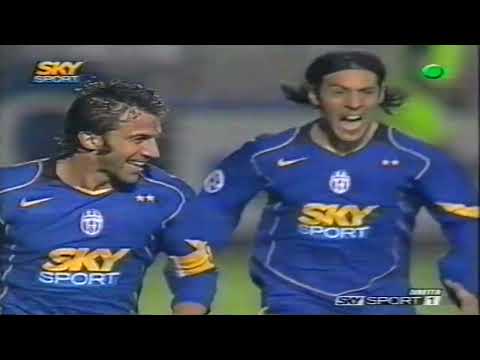 CALCIO SERIE A 2004 - 2005 - Siena-Juventus 0-3 (Camoranesi, Del Piero(2) )