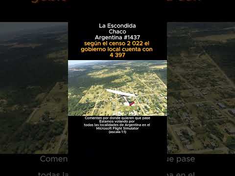 La Escondida, Chaco desde el Microsoft Flight Simulator #laescondida #chaco #msfs #argentina